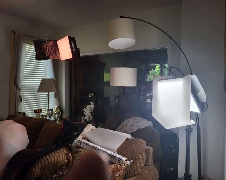 Light stands in the living room set